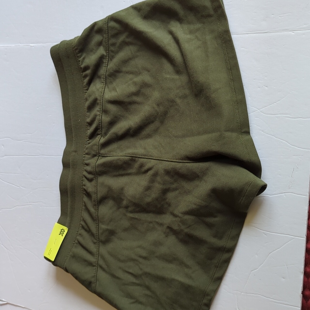 Women's All in Motion French Terry Shorts Hunter Green Size Large - Picture 1 of 8